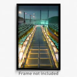 Pixel Art Poster - Glass Causeway (8 Bit Psychedelic Trippy Video Game Print)