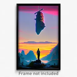 Pixel Art Poster - Meager Hold (8 Bit Psychedelic Trippy Weird Video Game Print)