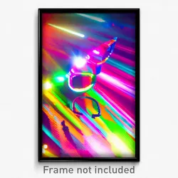 Pixel Art Poster - Colorful Spectacle (8 Bit Psychedelic Video Game Print)