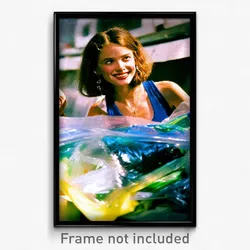 Pixel Art Poster - Candid Plastic (8 Bit Psychedelic Trippy Video Game Print)