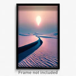 Pixel Art Poster - Cold Bend (8 Bit Psychedelic Trippy Weird Video Game Print)
