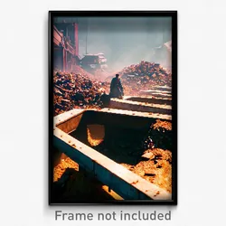 Pixel Art Poster - Awesome Dump (8 Bit Psychedelic Trippy Video Game Print)