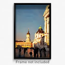 Pixel Art Poster - Blissful Vienna (8 Bit Psychedelic Trippy Video Game Print)
