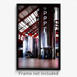 Pixel Art Poster - Droopy Brewery (8 Bit Psychedelic Trippy Video Game Print)