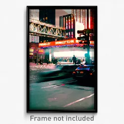 Pixel Art Poster - Ordinary New York (8 Bit Psychedelic Trippy Video Game Print)