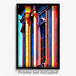 Pixel Art Poster - Dangerous Italian Architecture (8 Bit Video Game Print)