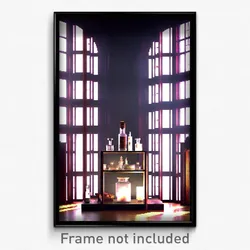 Pixel Art Poster - Slim Apothecary (8 Bit Psychedelic Trippy Video Game Print)
