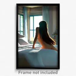 Pixel Art Poster - Pure Bedroom (8 Bit Psychedelic Trippy Video Game Print)