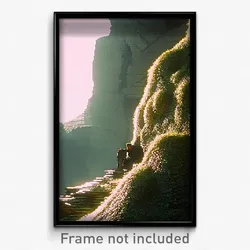 Pixel Art Poster - Acclaimed Karst (8 Bit Psychedelic Trippy Video Game Print)
