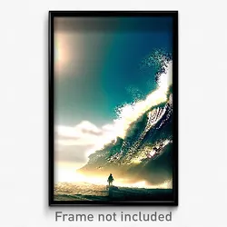 Pixel Art Poster - Infamous Ocean (8 Bit Psychedelic Trippy Video Game Print)