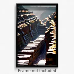 Pixel Art Poster - Old Trenches (8 Bit Psychedelic Trippy Video Game Print)