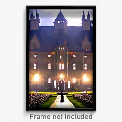 Pixel Art Poster - Monumental Manor (8 Bit Psychedelic Trippy Video Game Print)
