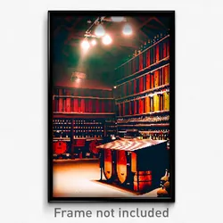 Pixel Art Poster - Adventurous Cellar (8 Bit Psychedelic Video Game Print)