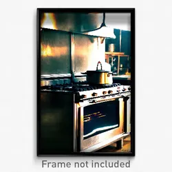 Pixel Art Poster - Beautiful Stove (8 Bit Psychedelic Trippy Video Game Print)