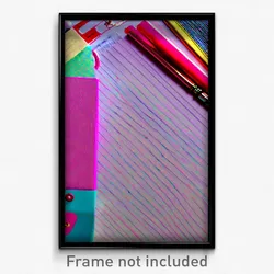 Pixel Art Poster - Whimsical Notebook (8 Bit Psychedelic Video Game Print)
