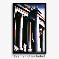 Pixel Art Poster - Memorable Roman Architecture (8 Bit Video Game Print)