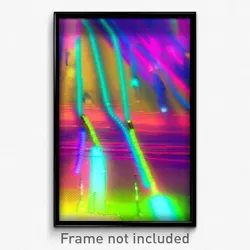 Pixel Art Poster - Glitch Art Wire (8 Bit Psychedelic Trippy Video Game Print)