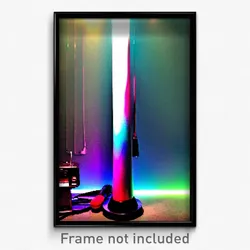 Pixel Art Poster - Vibrating Wall (8 Bit Psychedelic Trippy Video Game Print)