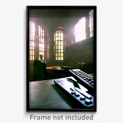 Pixel Art Poster - Remote Rectory (8 Bit Psychedelic Trippy Video Game Print)
