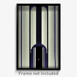 Pixel Art Poster - Dizzying Trapdoor (8 Bit Psychedelic Trippy Video Game Print)