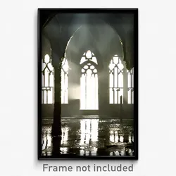 Pixel Art Poster - Damp Priory (8 Bit Psychedelic Trippy Weird Video Game Print)