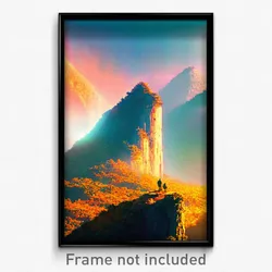 Pixel Art Poster - Beloved Cataract (8 Bit Psychedelic Trippy Video Game Print)