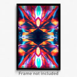 Pixel Art Poster - Kaleidoscopic Sawmill (8 Bit Psychedelic Video Game Print)