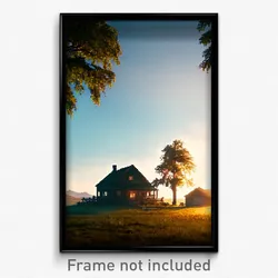 Pixel Art Poster - Notable Homestead (8 Bit Psychedelic Trippy Video Game Print)
