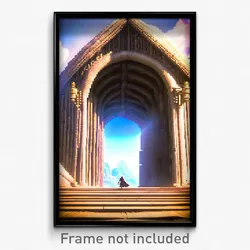 Pixel Art Poster - Great Portal (8 Bit Psychedelic Trippy Video Game Print)