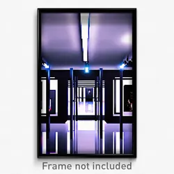 Pixel Art Poster - Black Gallery (8 Bit Psychedelic Trippy Video Game Print)