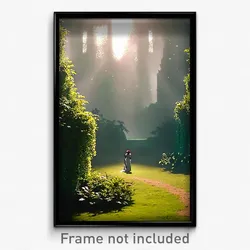 Pixel Art Poster - Active Glade (8 Bit Psychedelic Trippy Video Game Print)