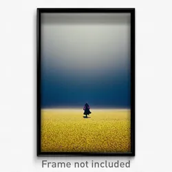 Pixel Art Poster - Imaginative Flood Plain (8 Bit Psychedelic Video Game Print)