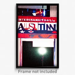 Pixel Art Poster - International Austin (8 Bit Psychedelic Video Game Print)