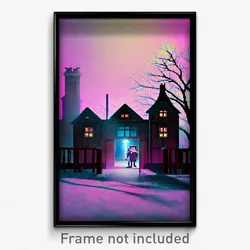 Pixel Art Poster - Cold Madhouse (8 Bit Psychedelic Trippy Video Game Print)
