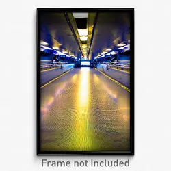 Pixel Art Poster - Empty Berth (8 Bit Psychedelic Trippy Weird Video Game Print)