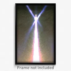 Pixel Art Poster - Heavenly Shaft (8 Bit Psychedelic Trippy Video Game Print)