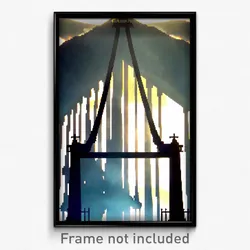 Pixel Art Poster - Enormous Gallows (8 Bit Psychedelic Trippy Video Game Print)