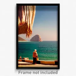 Pixel Art Poster - Elderly Gulf (8 Bit Psychedelic Trippy Video Game Print)