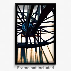 Pixel Art Poster - Stark Wheel (8 Bit Psychedelic Trippy Weird Video Game Print)
