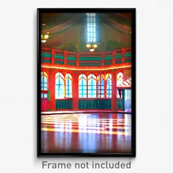 Pixel Art Poster - Nutty Ballroom (8 Bit Psychedelic Trippy Video Game Print)