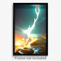 Pixel Art Poster - Fluid Rift (8 Bit Psychedelic Trippy Weird Video Game Print)