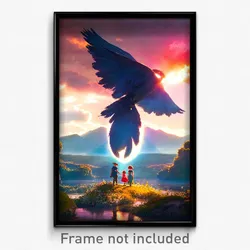 Pixel Art Poster - Bountiful Mere (8 Bit Psychedelic Trippy Video Game Print)