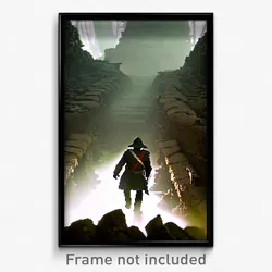 Pixel Art Poster - Wicked Trenches (8 Bit Psychedelic Trippy Video Game Print)