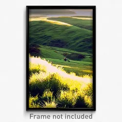 Pixel Art Poster - Lovely Grassland (8 Bit Psychedelic Trippy Video Game Print)