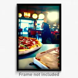 Pixel Art Poster - Pleasant Pizza (8 Bit Psychedelic Trippy Video Game Print)