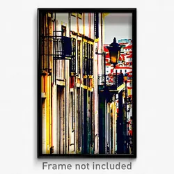Pixel Art Poster - Peaceful Lisbon (8 Bit Psychedelic Trippy Video Game Print)