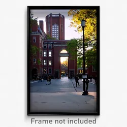 Pixel Art Poster - Brown University (8 Bit Psychedelic Trippy Video Game Print)