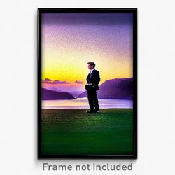 Pixel Art Poster - Amazing Firth (8 Bit Psychedelic Trippy Video Game Print)