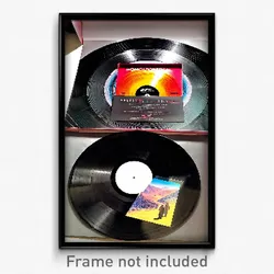 Pixel Art Poster - Monumental Vinyl Record (8 Bit Psychedelic Video Game Print)