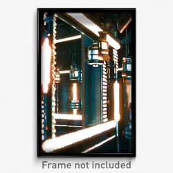 Pixel Art Poster - Reflecting Apothecary (8 Bit Psychedelic Video Game Print)